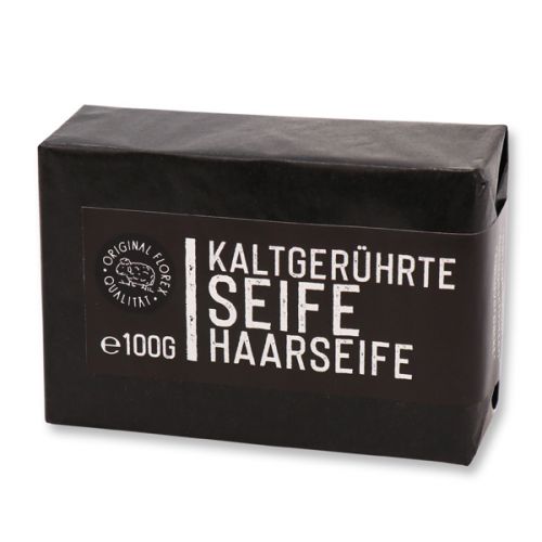 Spezialseife kaltgerührt & Kaltgerührte 100g verpackt, Black Edition