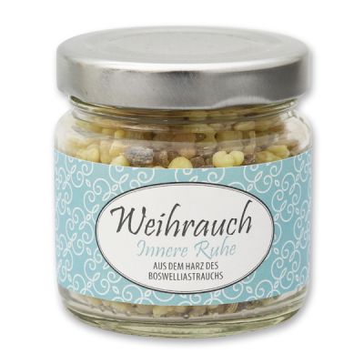 Incense mix 50g in glass jar, "Innere Ruhe" 