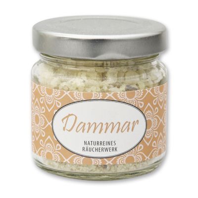 Incense 60g in glass jar, "Dammar" 