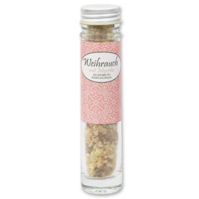 Incense mix 35g in a high glass jar, Incense with myrrh 