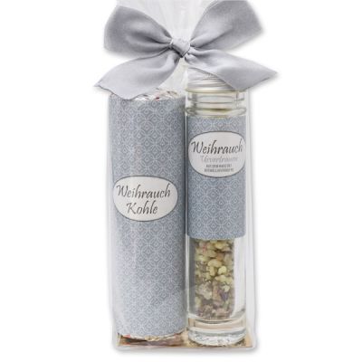 Incense set in a cellophane bag, Incense mix "Urvertrauen" 