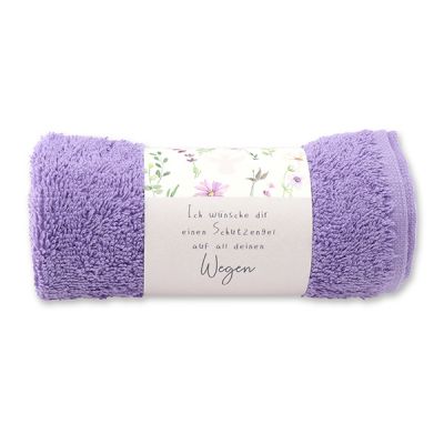 Guest towel 30x50cm "Ich wünsche dir...", lilac 