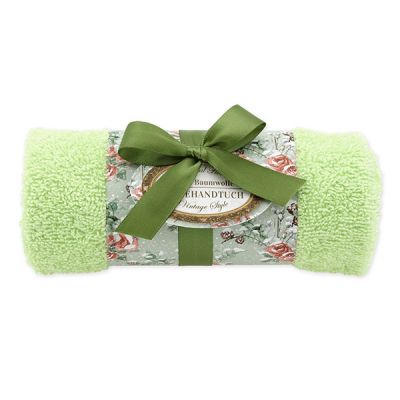 Towel rolled 30x50cm "Vintage motif 217", green 