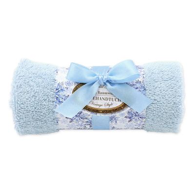 Towel rolled 30x50cm "Vintage motif 220", blue 