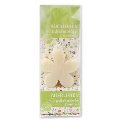 Sheep milk soap set in a cellophane bag "Aufblühen", Classic/Verbena 