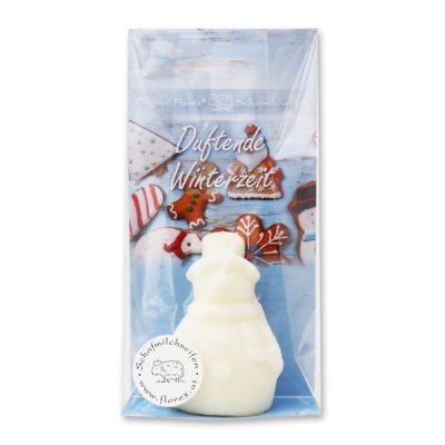 Sheep milk soap snowman 40g in a cellophane bag "Duftende Winterzeit", Classic 