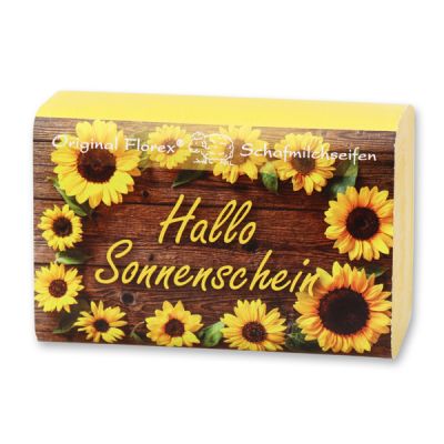 Sheep milk soap 100g "Hallo Sonnenschein", Sunflower 