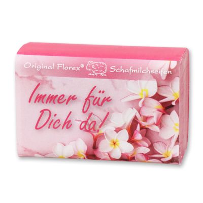Sheep milk soap 100g "Immer für Dich da!", Lotus 