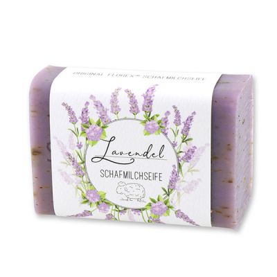 Schafmilchseife eckig 100g "Einzigartige Augenblicke", Lavendel 