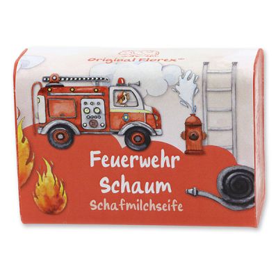 Sheep milk soap square 100g "Feuerwehr Schaum", Berry dream 