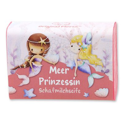 Schafmilchseife eckig 100g "Meer Prinzessin", Blütenzauber 