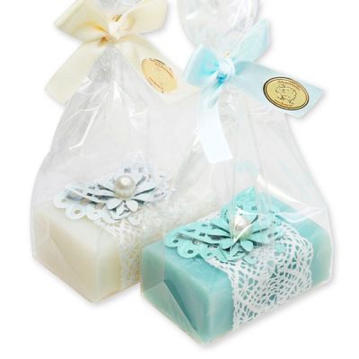 Sheep milk soap 100g, decorated with a butterfly in a cellophane, Classic/salt 