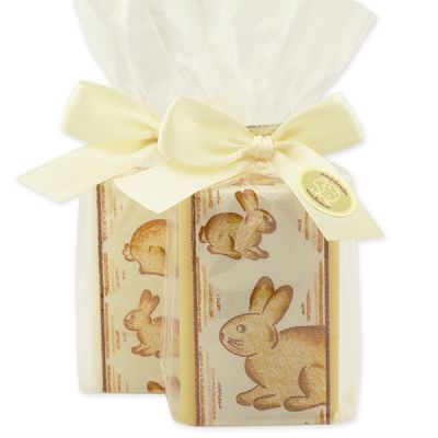 Sheep milk soap 100g decorated with a rabbit ribbon, Classic/swiss pine 