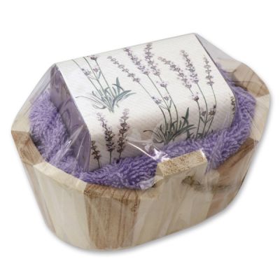 Wooden basket set, Lavender 