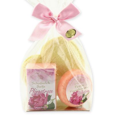 Soap set 3 pieces in a cellophane bag, Peony 