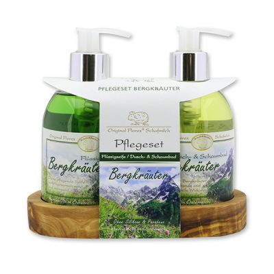 Care set liquid soap 250ml & Shower and bubble bath 250ml, Mountain herbs 