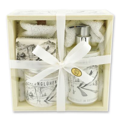 Wooden box set big 5 pieces "Edelweiss", Classic 