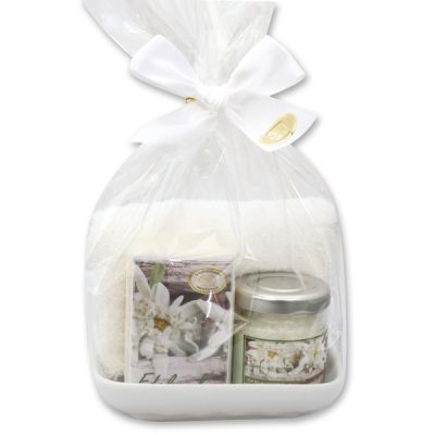 Care set 4 pieces in a cellophane bag, Edelweiss 