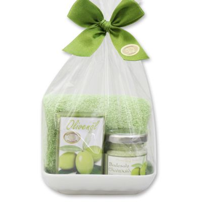 Care set 4 pieces in a cellophane bag, Olive oil 