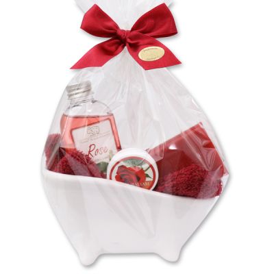 Wellness set 5 pieces in a cellophane bag, Rose 