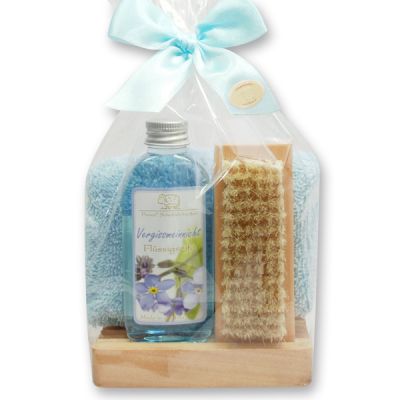 Care set 4 pieces in a cellophane bag, Forget-me-not 