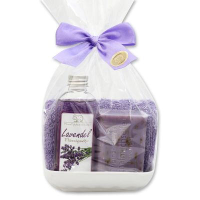 Care set 4 pieces in a cellophane bag, Lavender 