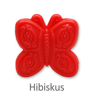 Sheep milk soap butterfly 60g, Hibiscus 
