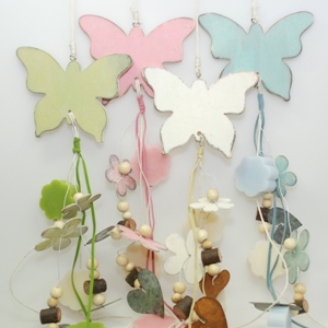 Sheep milk soap flower mini 20g hanging with a butterfly, sorted 