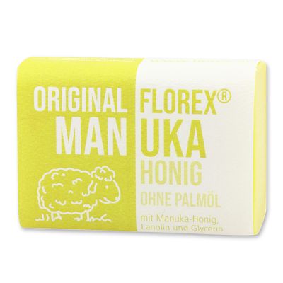 Manuka honey soap square 100g with label 