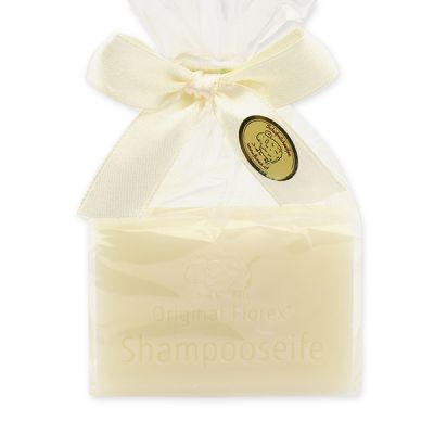Shampoo soap square with sheep milk 100g in a cellophane bag 