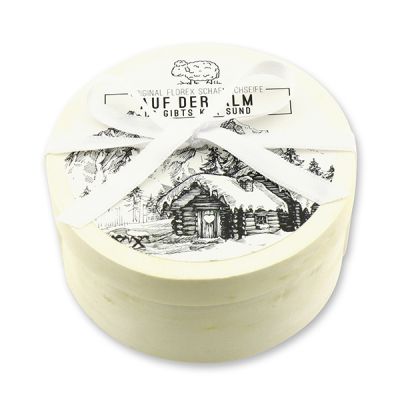 Sheep milk soap 100g in a box "Auf der Alm...", Christmas rose white 