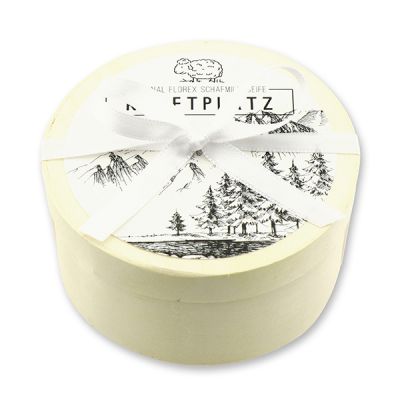 Sheep milk soap 100g in a box "Kraftplatz", Edelweiss 