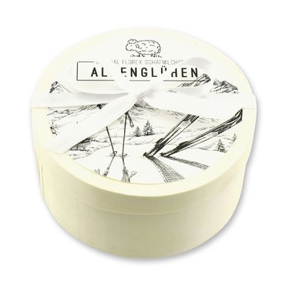 Sheep milk soap 100g in a box "Alpenglühen", Christmas rose white 