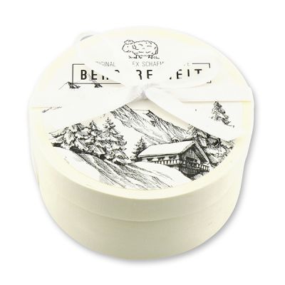 Sheep milk soap 100g in a box "Bergfreiheit", Christmas rose white 