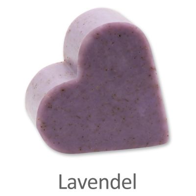 Schafmilchseife Herz groß 85g, Lavendel 