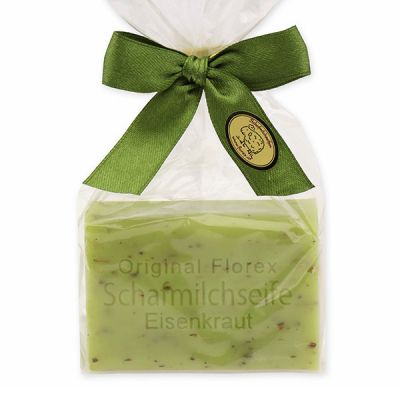 Sheep milk soap square 100g in a cellophane bag, Verbena 