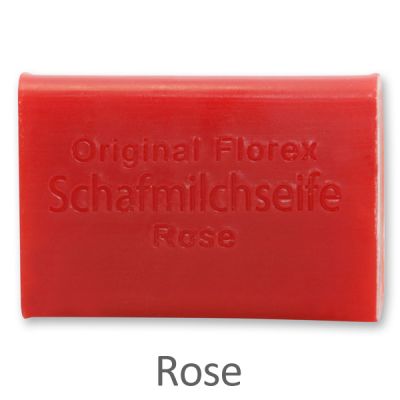 Sheep milk soap square 100g, Rose 
