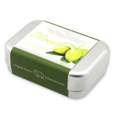 Sheep milk soap square 100g in a can, Olive oil 