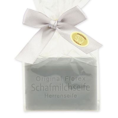 Schafmilchseife eckig 100g in Cello, Herrenseife 