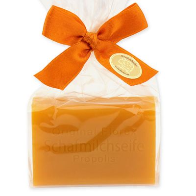 Sheep milk soap square 100g in a cellophane bag, Propolis 