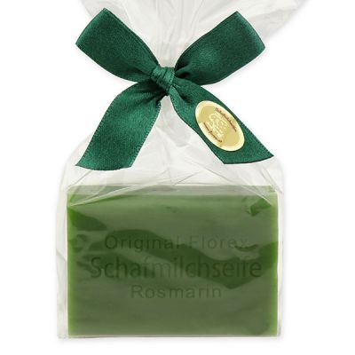 Schafmilchseife eckig 100g in Cello, Rosmarin 