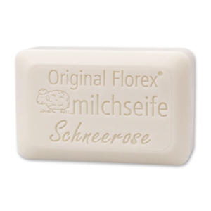 Sheep milk soap "Luxury" 100g, Christmas rose white 