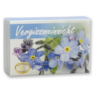 Sheep milk soap square 150g modern, Forget-me-not 