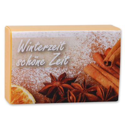 Sheep milk soap 150g "Winterzeit, schöne Zeit", Orange 