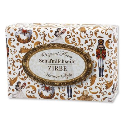 Sheep milk soap 150g "Vintage motif 210", Swiss pine 