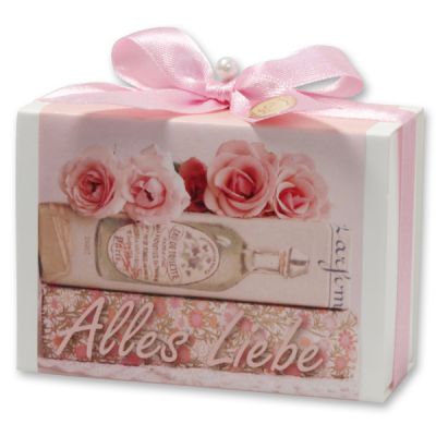 Sheep milk soap 150g in a box "Alles Liebe", Jasmine 