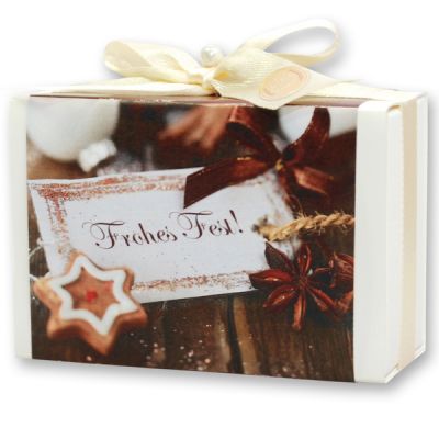 Sheep milk soap 150g in a box "Frohes Fest", Quince 