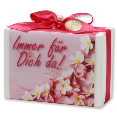 Sheep milk soap 150g in a box "Immer für Dich da!", Lotus 