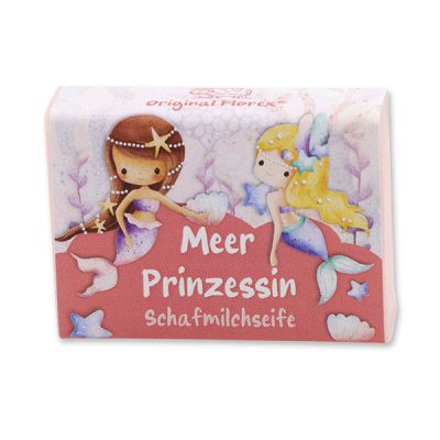 Schafmilchseife eckig 25g "Meer Prinzessin", Blütenzauber 