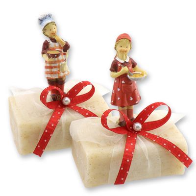 Sheep milk soap 100g decorated with cooking figures, For kitchen 